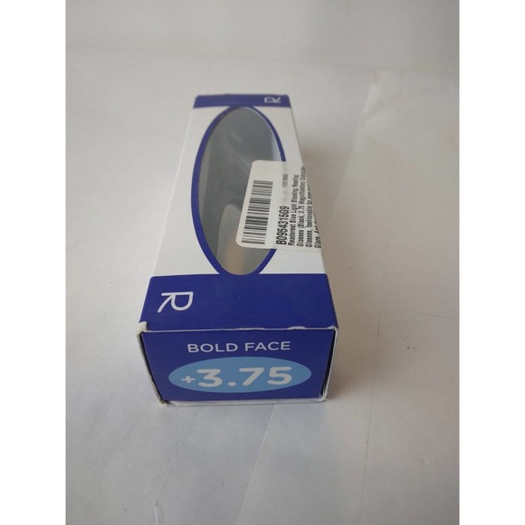 Readerest Blue Light Blocking Reading Glasses Bold Face +3.75 Magnification - Picture 4 of 4
